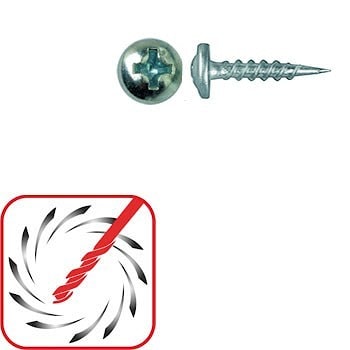 Саморез по металлу оцинкованный с цил. гл. без сверла