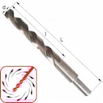 d=14.0мм L=160 l=108 сверло по металлу с прот хв DIN 338 Co Festa