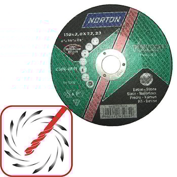 Отрезные круги NORTON Vulcan по бетону